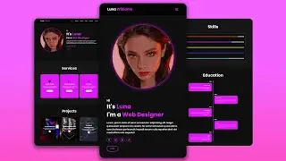 Create Complete Responsive Personal Portfolio Website using HTML & CSS & Javascript