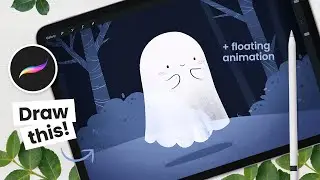 How To Draw A Floating Ghost • Procreate Animation Tutorial