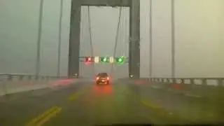 Horrible Storm hits while crossing Chesapeake Bay Bridge
