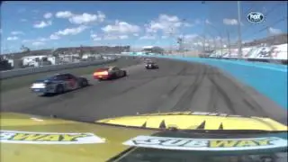 2011 NASCAR Phoenix Kyle Busch Wrecks Carl Edwards