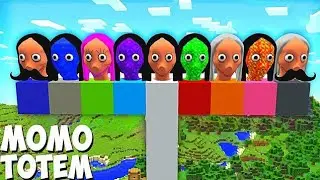 i found SCARY MOMO GIRL 😱 in Mincraft | Mincraft Horror |