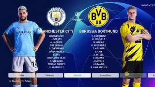 PES 2021 - Manchester City vs Borussia Dortmund - UEFA Champions League UCL Gameplay