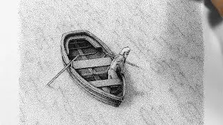 Old Man and the Sea illustration