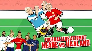 😲Keane vs Haaland!😲 Footballers Attempt! (Feat Ronaldo Messi Maguire Ramos Frontmen Backmen 4.3)
