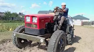 Копаем картошку самодельным трактором и конной польской копалкой.2023 