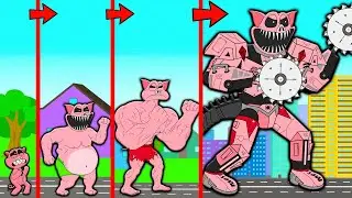 ALL SERIES EVOLUTION OF PICKY PIGGY! FROM BABY TO MUSCLE & CYBORG POPPY PLAYTIME 3 Cartoon Animation