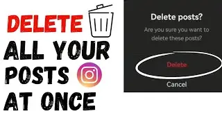 How To Delete All Posts On Instagram At once | Full Guide 2024