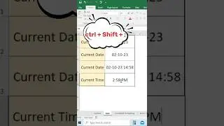 Excel Shortcut for Current Date and Time | Quick Tips