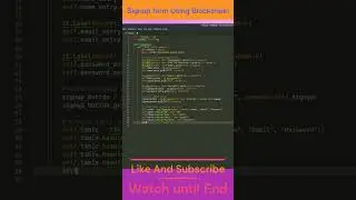 ⛓️Create a Blockchain Signup Form with GUI in Python | #shorts #subscribe