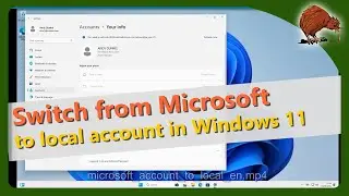 Windows 11: Switch from Microsoft Account to Local Account