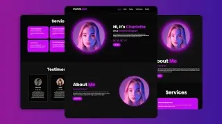 Build a Responsive Portfolio Website using HTML CSS Javascript