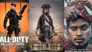 CALL OF  DUTY--Picsart Call of duty 4 gaming poster picsart&lightroom Editing tutorial 2019 🔥🔥