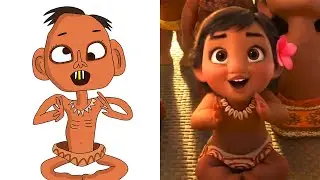 Baby Moana Drawing Meme - P2 | Funny Drawing ✍🤣