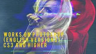 Glitch Photoshop Action | Amazing Artistic Photoshop Actions Bundle | Artixty