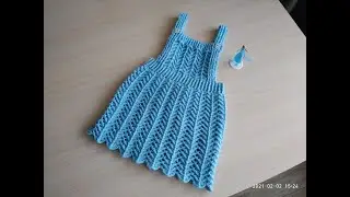 Сарафан для девочки крючком