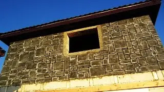 ПОКРАСКА ФАСАДА ПОД КАМЕНЬ