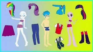 Paper Dolls || MLP Go To School Wardrode Uniform School  | Homemade Activities