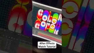 After Effects Bounce Text Animation 