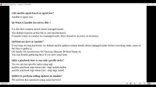Ansible FAQ's 1 #ansible #ansibletutorial #youtubeshorts #devops