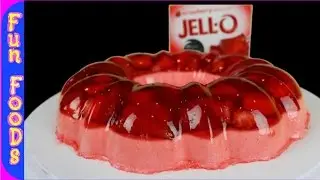 Strawberry Mousse Jello Dessert | Low Calorie Dessert