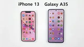 SAMSUNG A35 5G vs iPhone 13 - SPEED TEST!!!