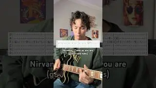 Nirvana - Come As You Are (guitar solo tabs) 
