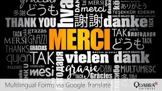Qdabra Forms + Google Translate: Qdabra Webinars 2022-08-18