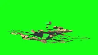 Ground Collapse Effects Green Screen Background Footage