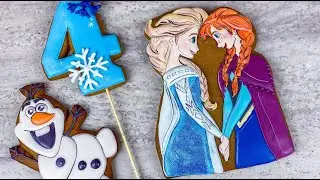 Имбирные пряники: Мастер - класс - Холодное сердце, Анна и Эльза ( The Frozen)