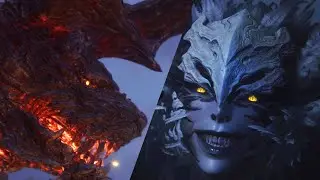 Ifrit Gameplay & Fight with Garuda Complete Battle Cutscene