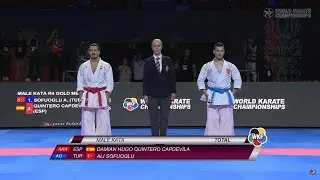 Damian Quintero Capdevila vs Ali Sofuoglu Final Male Kata World Championships Budapest 2023