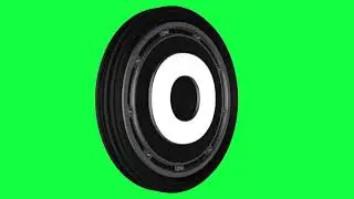 The Letter O Logo Loop Green Screen Chroma Animation
