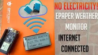 IoT Weather Station E-Paper Display | Connected ESP8266 | OpenWeatherMap