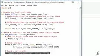 58  Frame Differencing