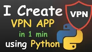 I CREATE VPN APP TKINTER UI IN 1 MINUTE USING PYTHON & VPN UI USING TKINTER