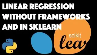 Linear regression in Python without libraries and with SKLEARN