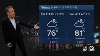 WPTV First Alert Weather Forecast for Evening of Friday, Sept. 6, 2024