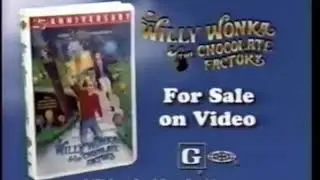 Willy Wonka and the Chocolate Factory VHS Ad (1996) (windowboxed)