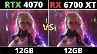 RTX 4070 VS RX 6700 XT IN 2023 - BENCHMARK TEST IN 10 GAMES 1080p 1440p