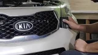Бронеплёнка на фары Kia Sorento XM