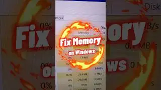 How to fix memory in windows  😱😱 