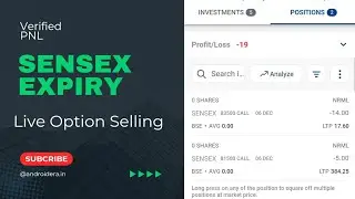 Sensex  Expiry Option Selling With 30K Capital !! 4 December !! Kotakneo