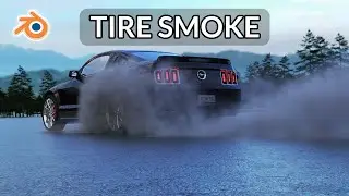 Blender tire smoke effect tutorial | Tire burnout effect tutorial