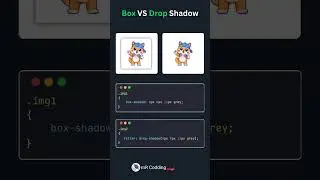 Box VS Drop Shadow #mrcodding #coding #shorts #short #shortsvideo