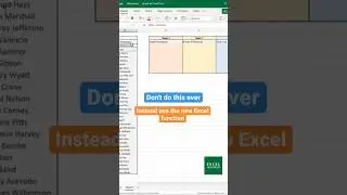 Use Wraprows to divide teams in Excel