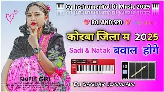 🔴 Korba Jila Ma Bawal Hoge Rani ||  Cg Instrumental Dj Music + Piano Argan + Octapad Remix 2025