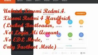 [Unbrick] Xiaomi Redmi 4 Prime Hardbrick, Locked Bootloader, No EDL Mode,  Only Fastboot Mode