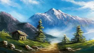 Easy Landscape Painting | Step By Step Painting Tutorial | How to Paint Landscape| Scenery Landscape