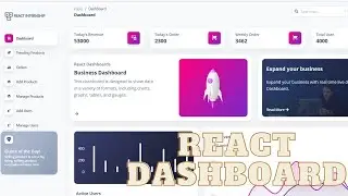 React Business Analytics Dashboard    || Final Year Project ||