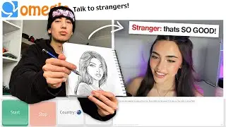 I Tried Drawing STRANGERS on OMEGLE..🎨 *wholesome*